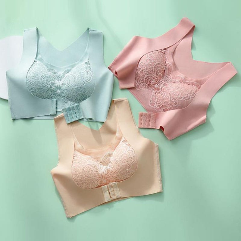 Butterfly wings High Quality Too Soft & Comfortable Push Up Removable Padded full Back Support Sports Bra