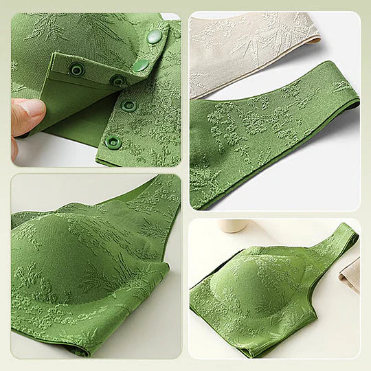 PACK OF 2 Comfort Front-Clasp & Wire-Free Seamless Bra