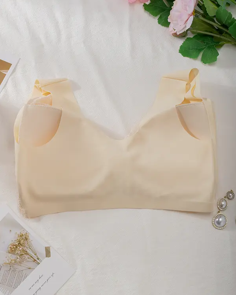 Plunge Lace Non-Steel Ring Bra